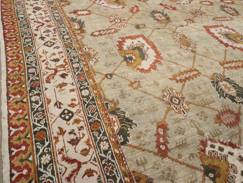 Vintage Turkish Oushak Carpet, No.29748 - Gss
