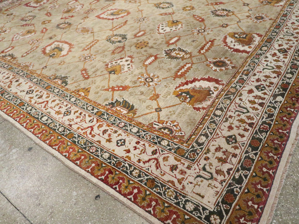 Vintage Turkish Oushak Carpet, No.29748 - Gss
