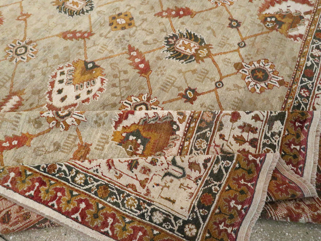 Vintage Turkish Oushak Carpet, No.29748 - Gss