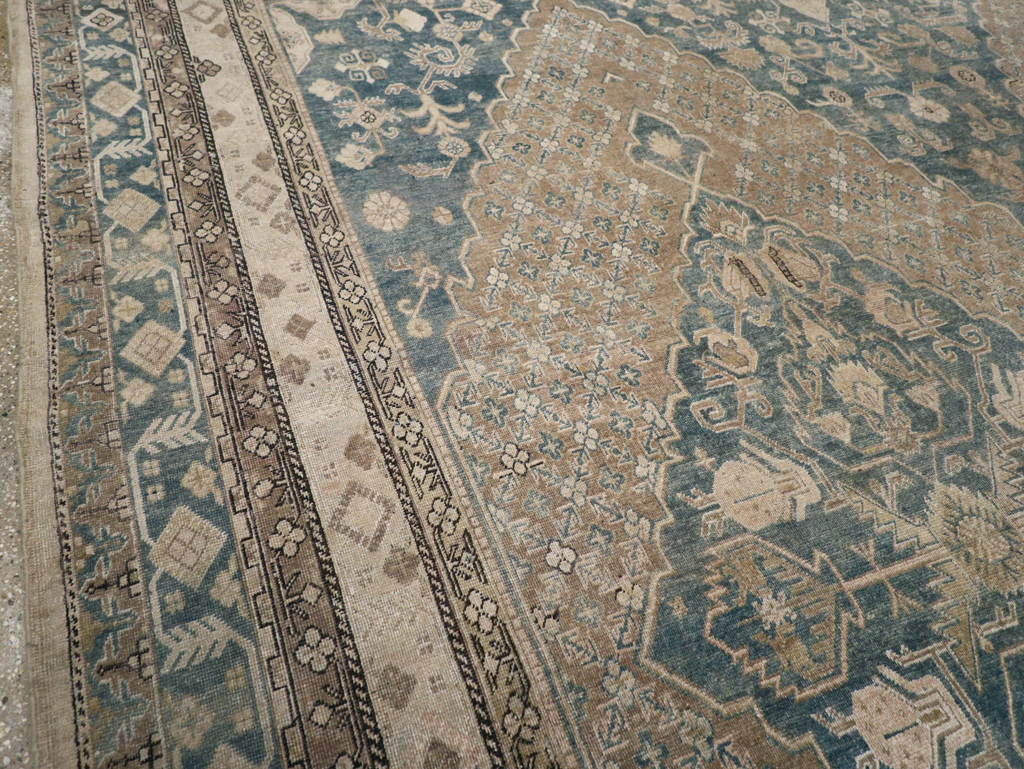 Antique East Turkestan Khotan Square Room Size Carpet, No.29762 - Gss