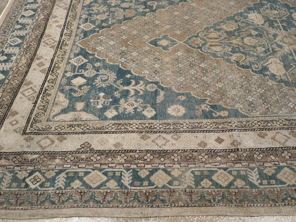 Antique East Turkestan Khotan Square Room Size Carpet, No.29762 - Gss