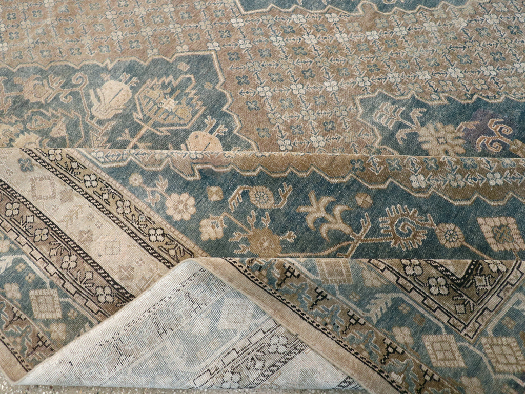 Antique East Turkestan Khotan Square Room Size Carpet, No.29762 - Gss