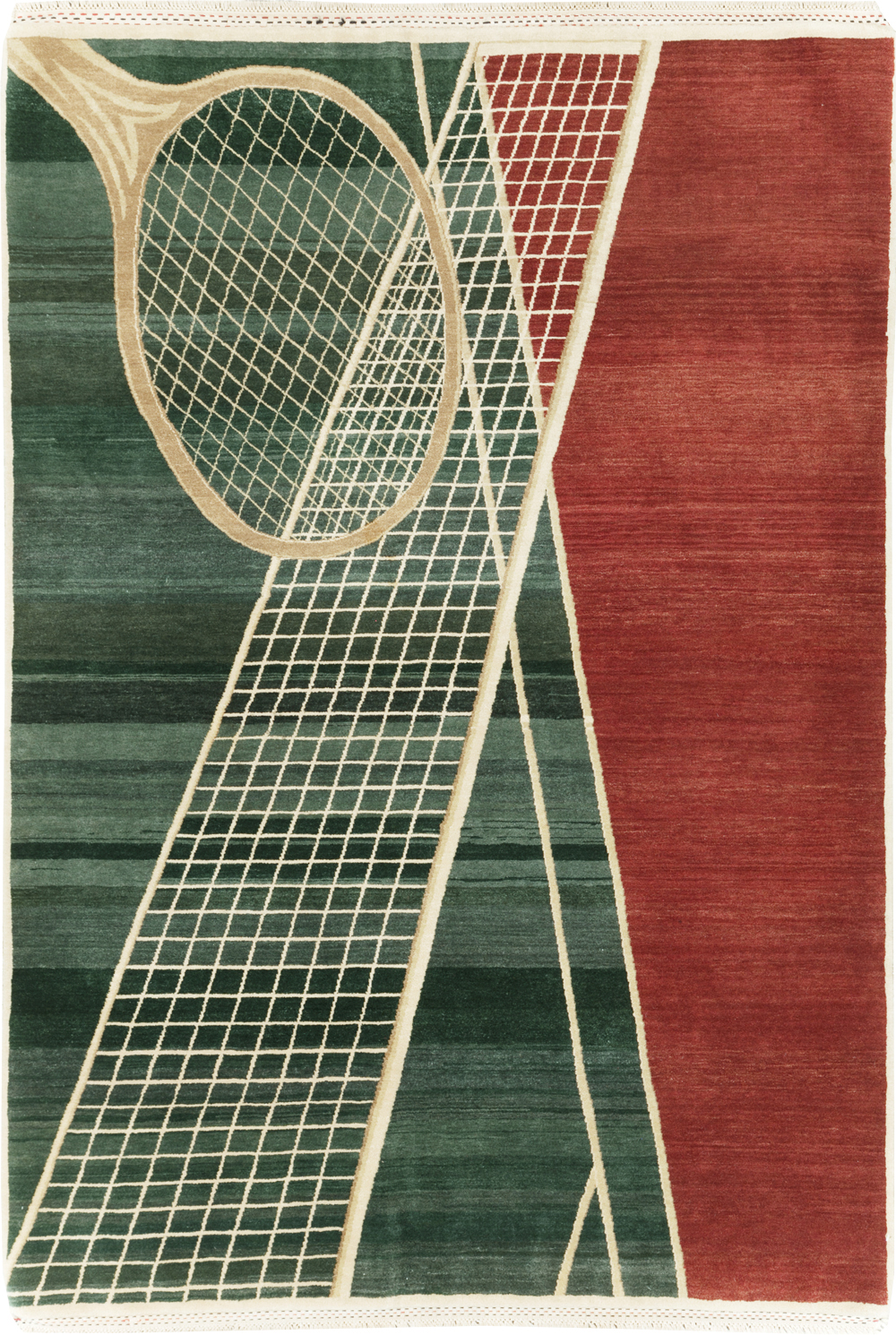 Modern Persian Tabriz Pictorial Rug (Pair: 1 of 2), No.29763 - Gss