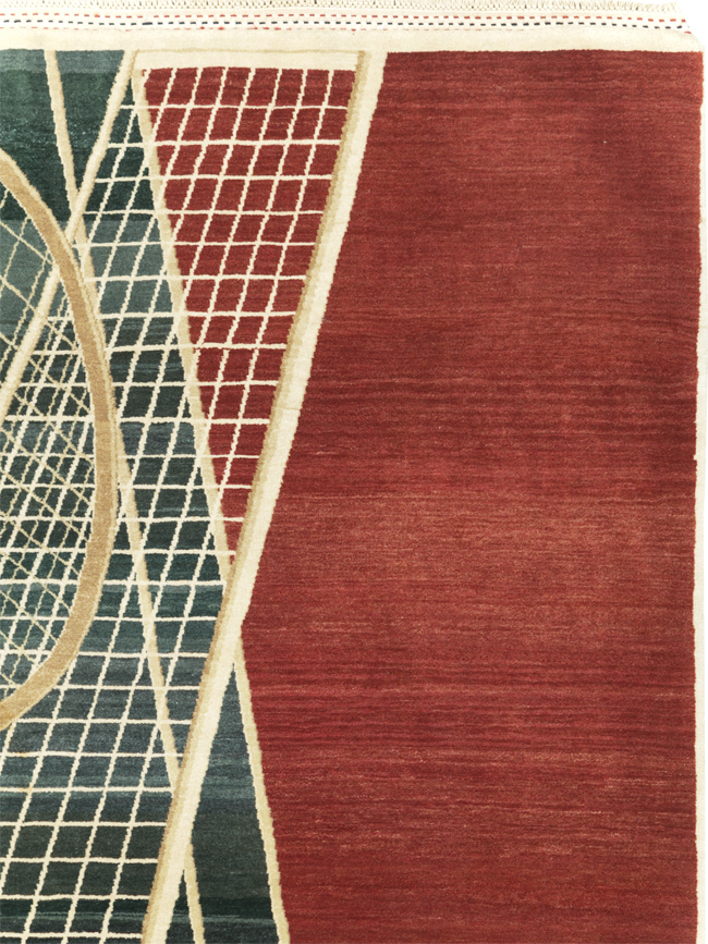 Modern Persian Tabriz Pictorial Rug (Pair: 1 of 2), No.29763 - Gss