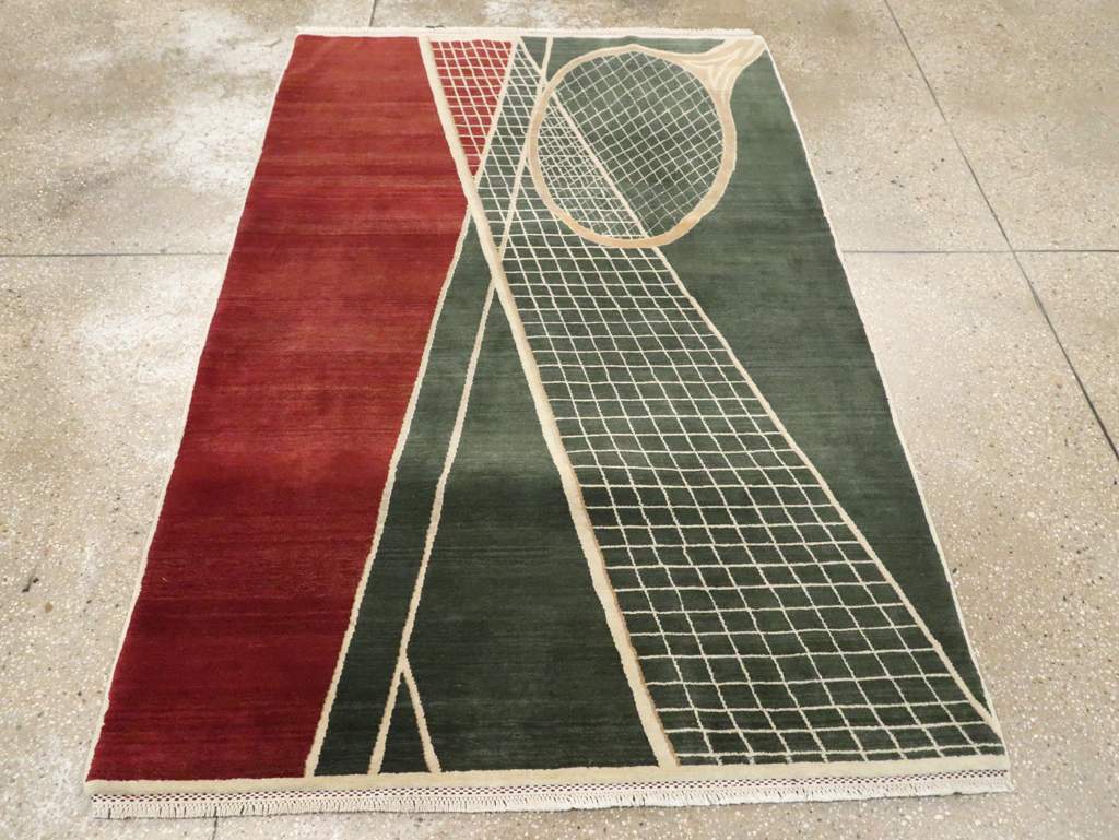 Modern Persian Tabriz Pictorial Rug (Pair: 2 of 2), No.29764 - Gss