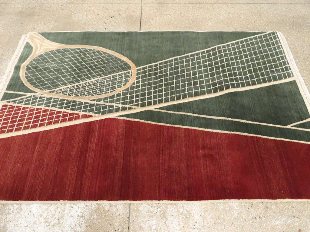 Modern Persian Tabriz Pictorial Rug (Pair: 2 of 2), No.29764 - Gss