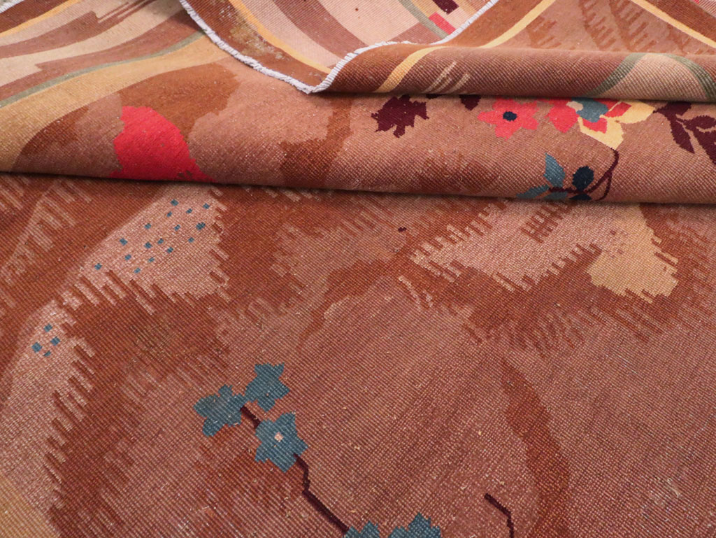 Chinese Art Deco Inspired Vintage Indian Carpet, No.29773 - Gss