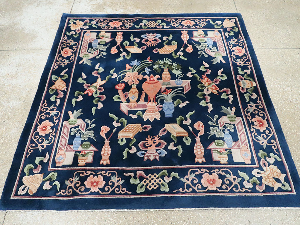 Vintage Chinese Carpet, No.29775 - Gss