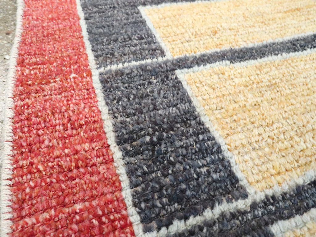 Contemporary Turkish Tulu Square Throw Rug (Pair: 2 of 2), No.29783 - Gss