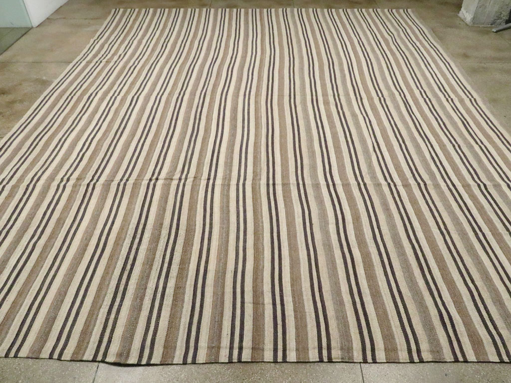 Contemporary Turkish Flatweave Kilim Oversize Carpet, No.29785 - Gss