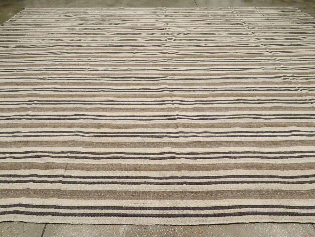 Contemporary Turkish Flatweave Kilim Oversize Carpet, No.29785 - Gss