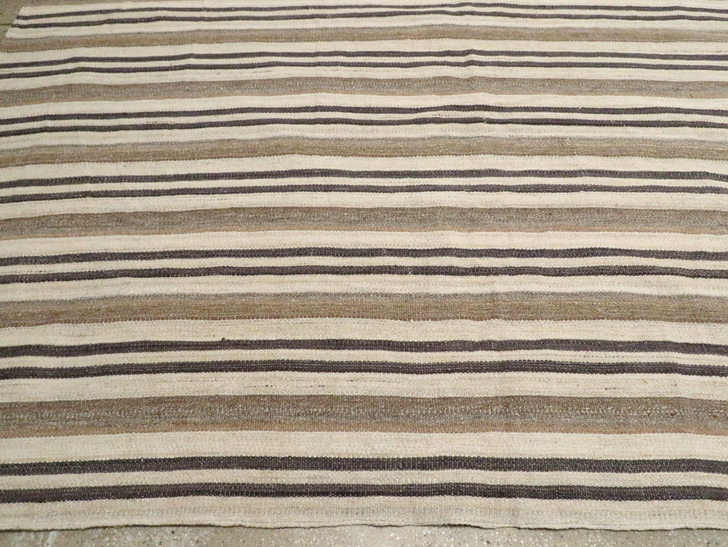 Contemporary Turkish Flatweave Kilim Oversize Carpet, No.29785 - Gss