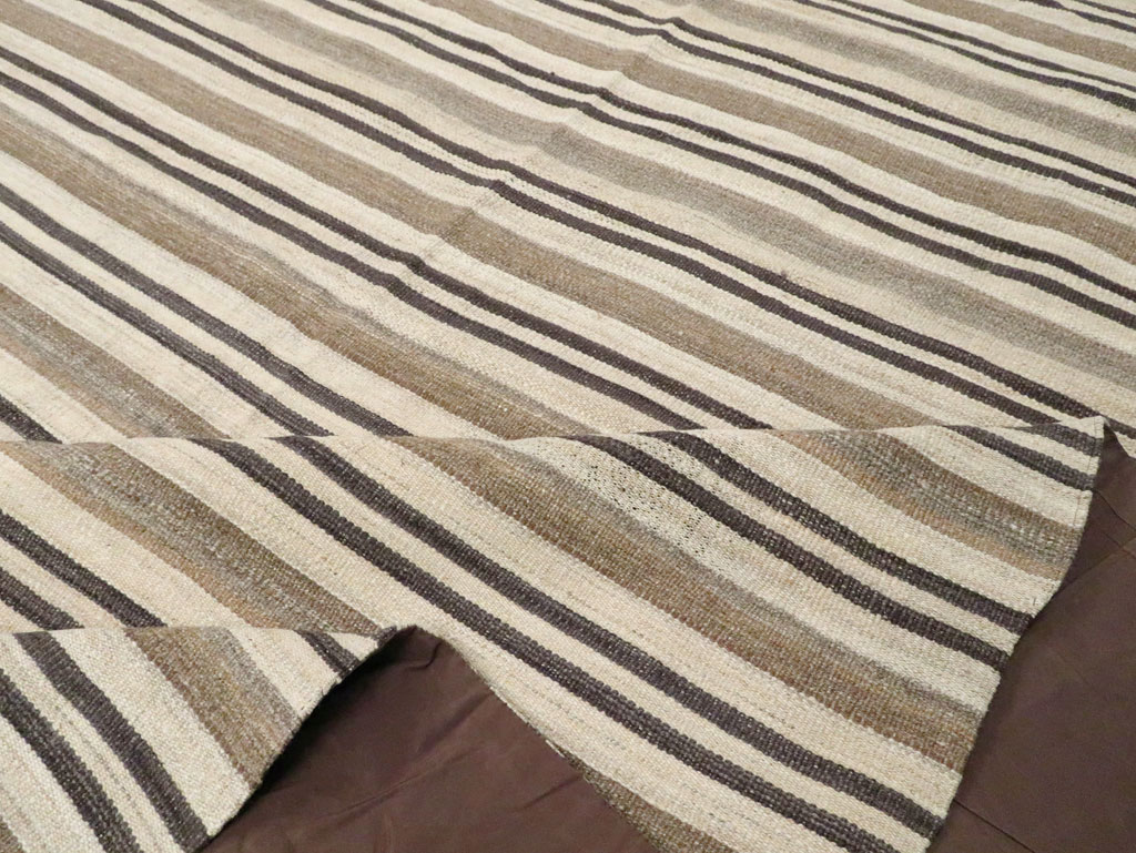 Contemporary Turkish Flatweave Kilim Oversize Carpet, No.29785 - Gss