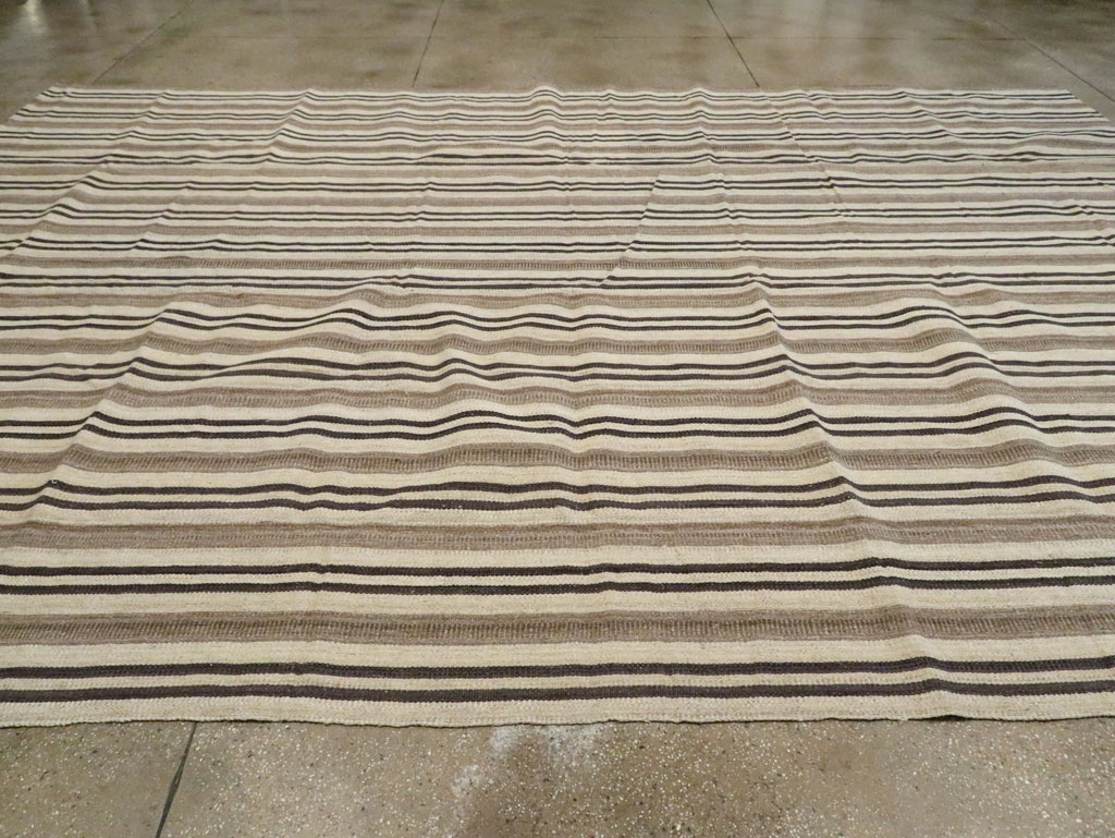 Large Modern Turkish Flatweave Kilim, No.29786 - Gss