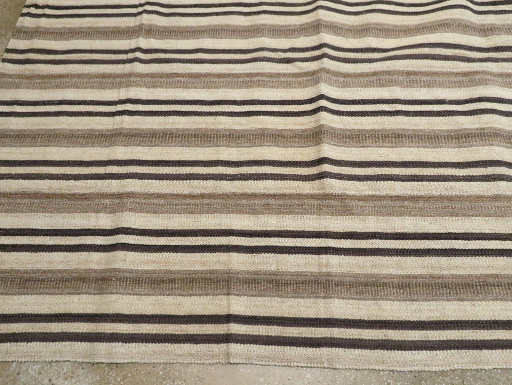 Large Modern Turkish Flatweave Kilim, No.29786 - Gss