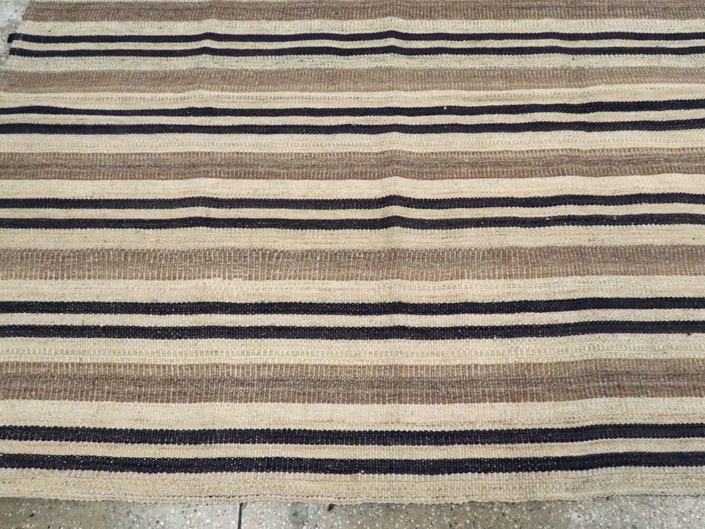 Modern Turkish Flatweave Kilim Room Size Carpet, No.29789 - Gss