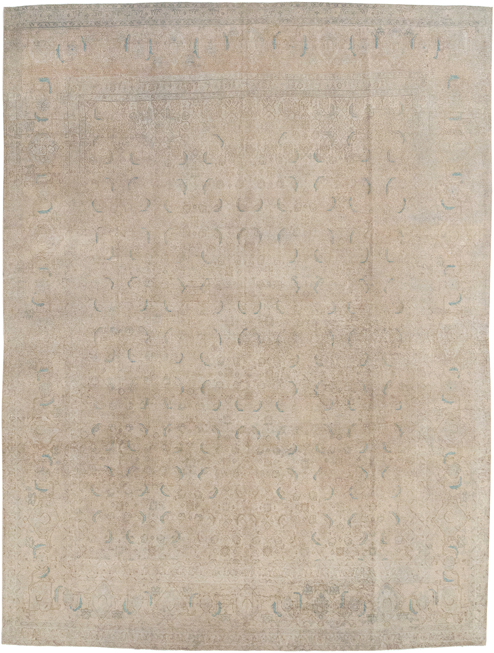 Vintage Persian Mahal Room Size Carpet, No.29794 - Gss