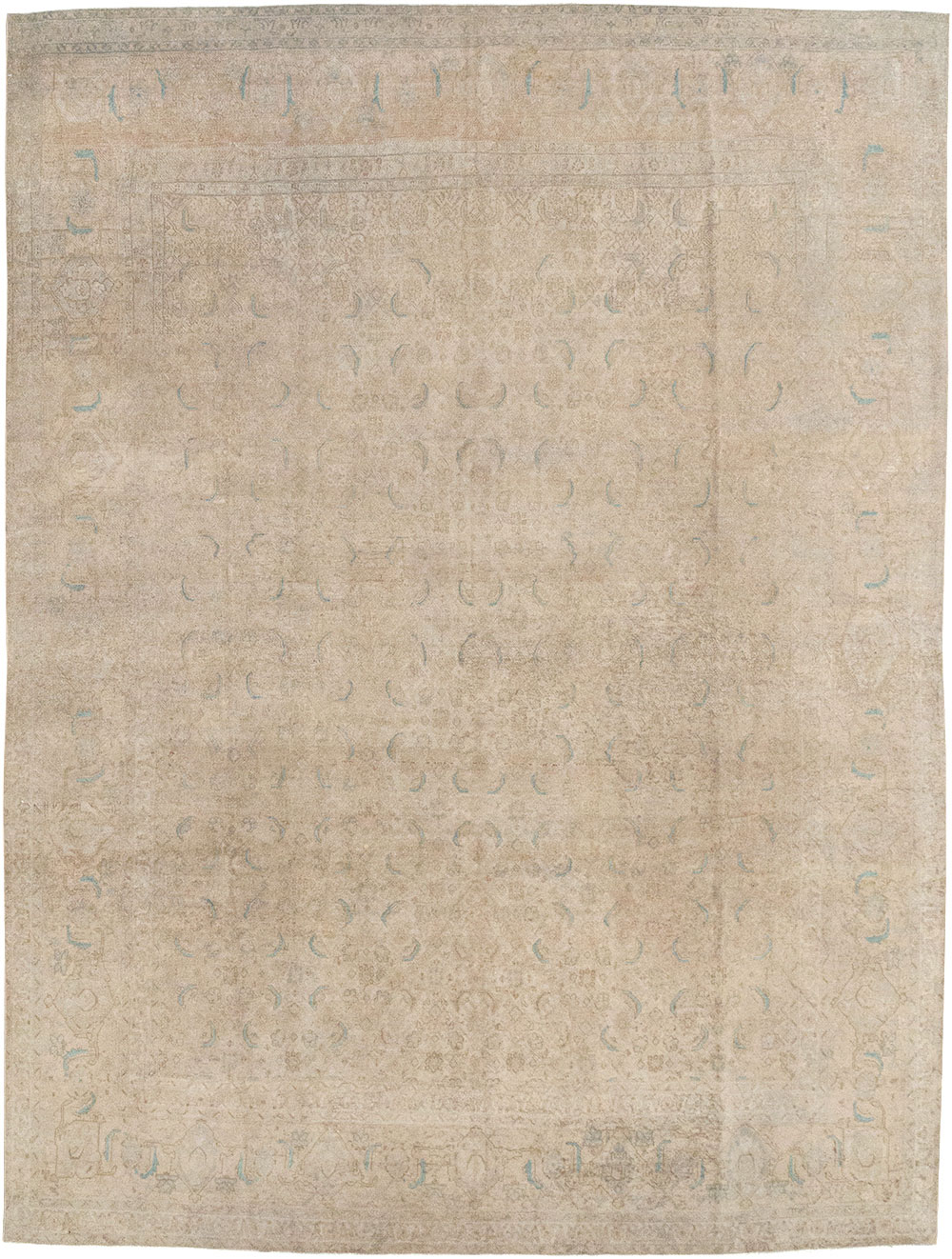 Vintage Persian Mahal Room Size Carpet, No.29794 - Gss