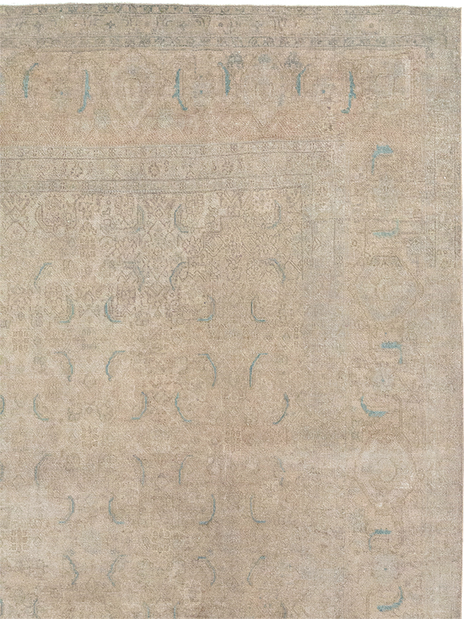 Vintage Persian Mahal Room Size Carpet, No.29794 - Gss