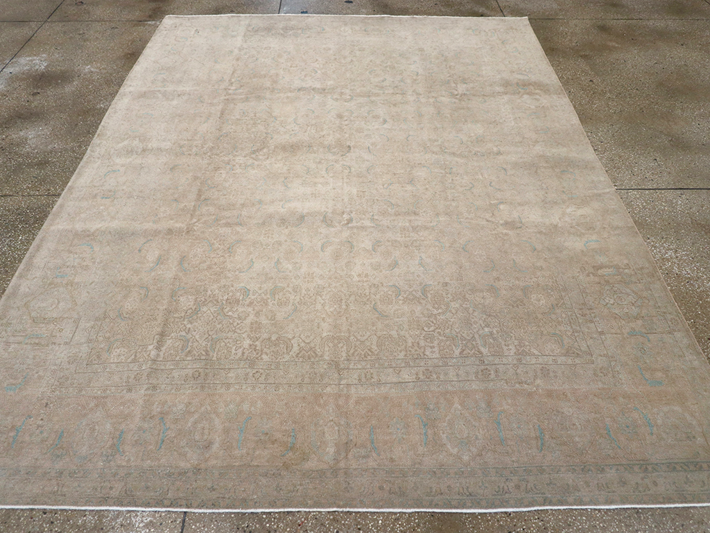 Vintage Persian Mahal Room Size Carpet, No.29794 - Gss