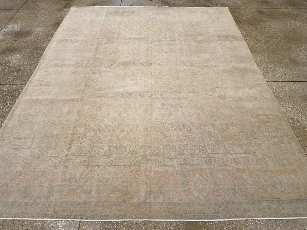 Vintage Persian Mahal Room Size Carpet, No.29794 - Gss