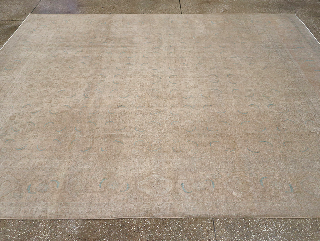 Vintage Persian Mahal Room Size Carpet, No.29794 - Gss