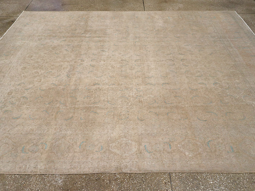 Vintage Persian Mahal Room Size Carpet, No.29794 - Gss