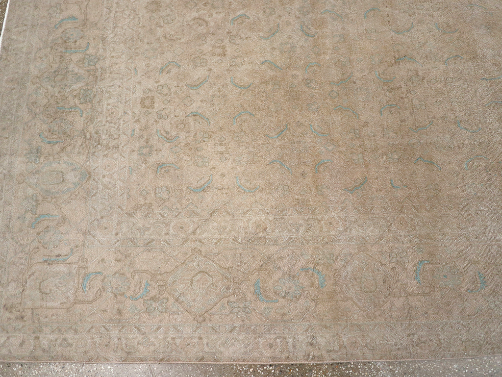 Vintage Persian Mahal Room Size Carpet, No.29794 - Gss