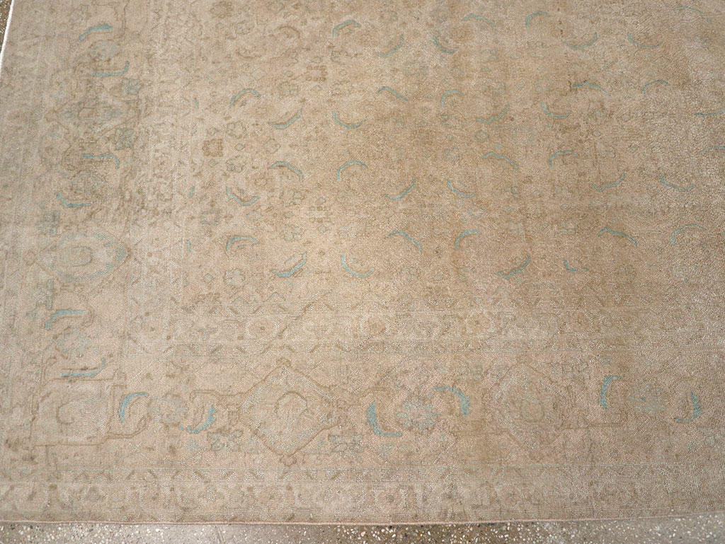 Vintage Persian Mahal Room Size Carpet, No.29794 - Gss