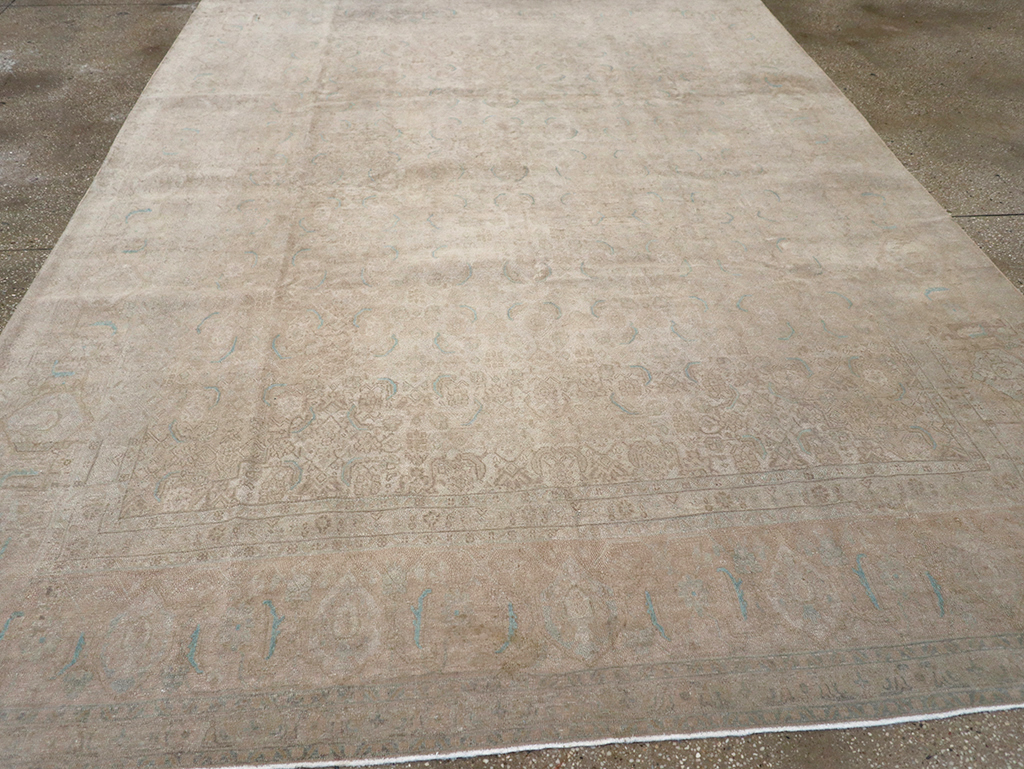 Vintage Persian Mahal Room Size Carpet, No.29794 - Gss