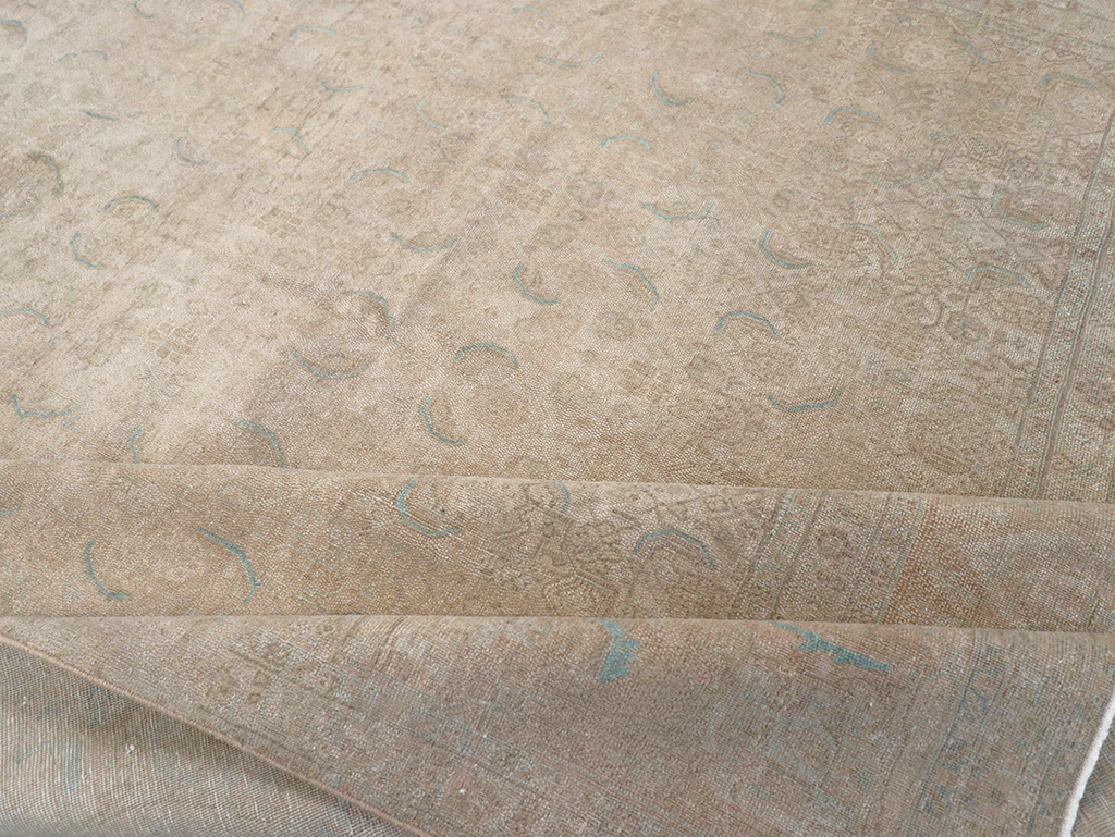 Vintage Persian Mahal Room Size Carpet, No.29794 - Gss