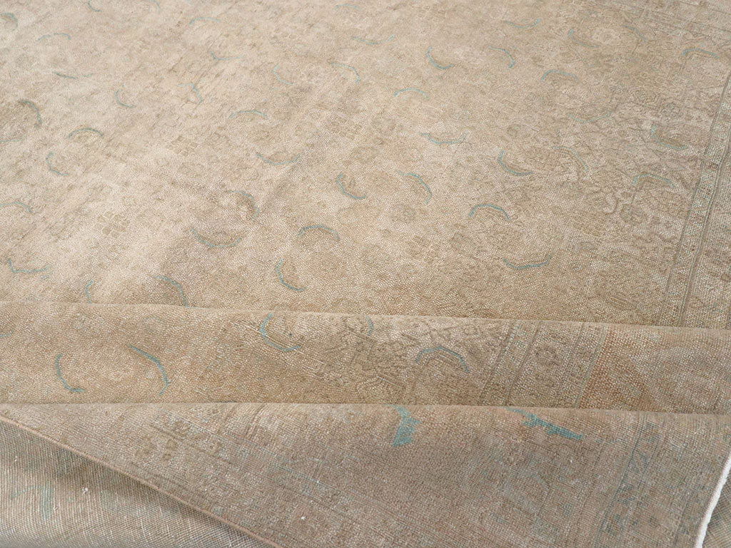 Vintage Persian Mahal Room Size Carpet, No.29794 - Gss