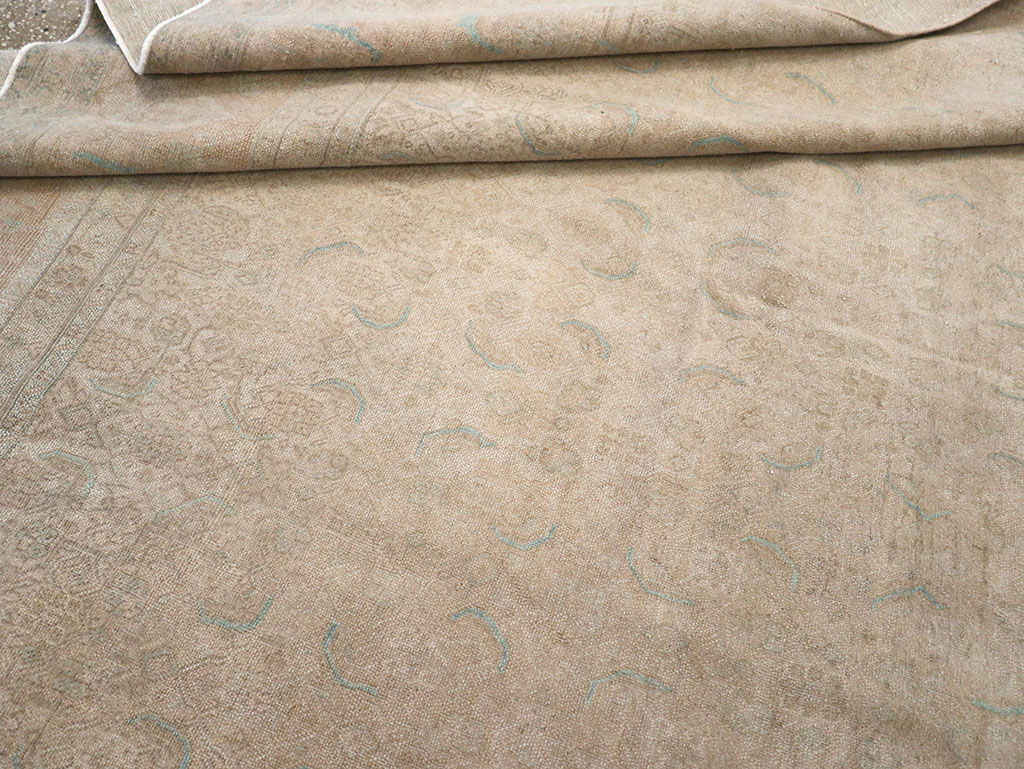 Vintage Persian Mahal Room Size Carpet, No.29794 - Gss