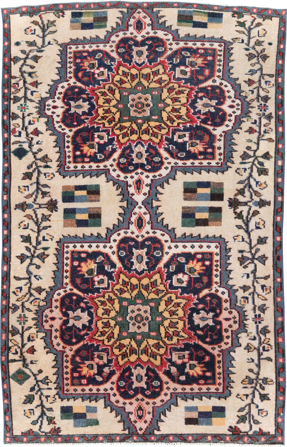 Vintage Turkish Anatolian Throw Rug, No.29801 - Gss