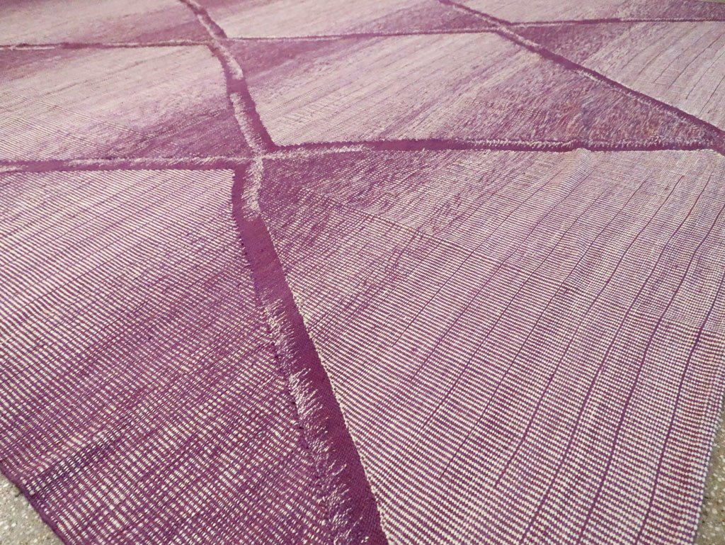 Contemporary Room Size Turkish Flatweave Kilim, No.29816 - Gss