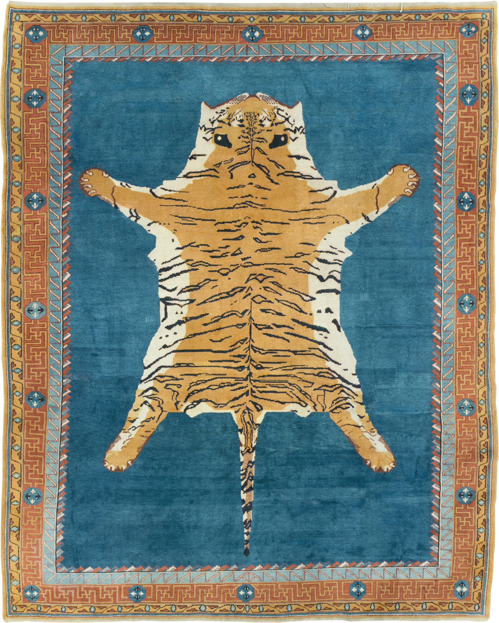 Antique Indian Pictorial Agra Carpet, No.29818 - Gss