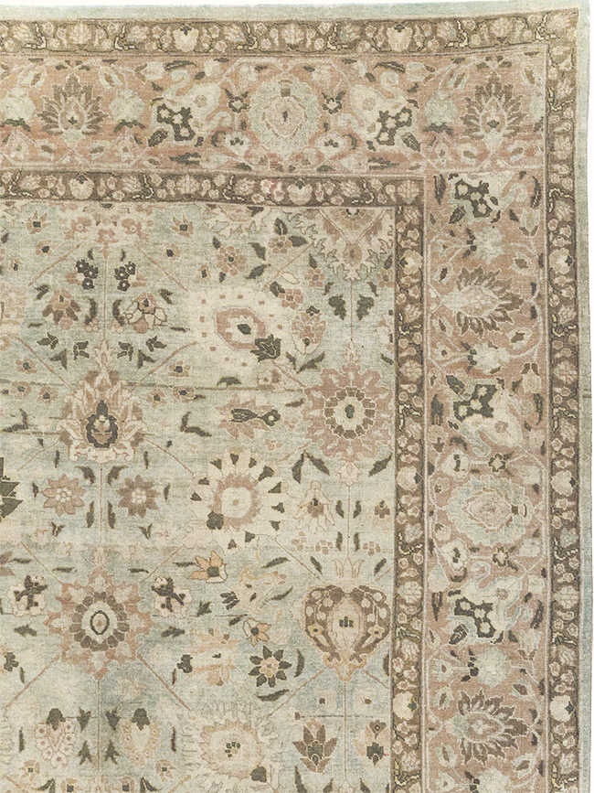 Antique Persian Tabriz Room Size Carpet, No.29819 - Gss