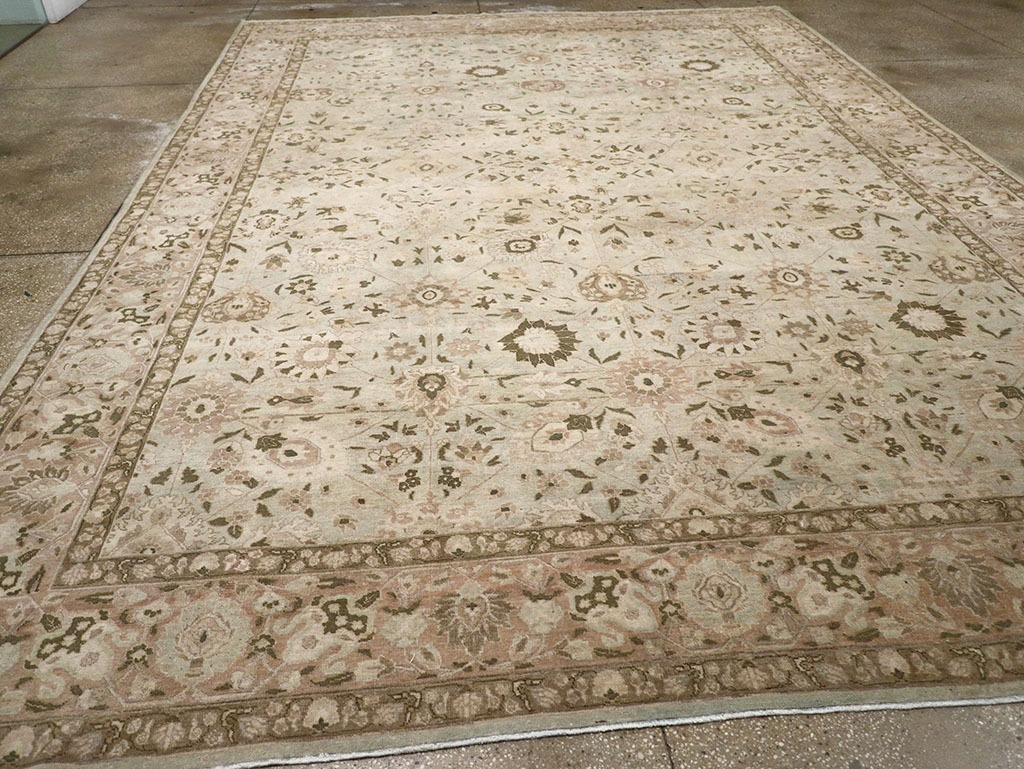 Antique Persian Tabriz Room Size Carpet, No.29819 - Gss