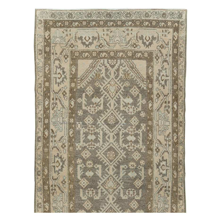 Vintage Persian Malayer Long Runner, No.29820 - Gss