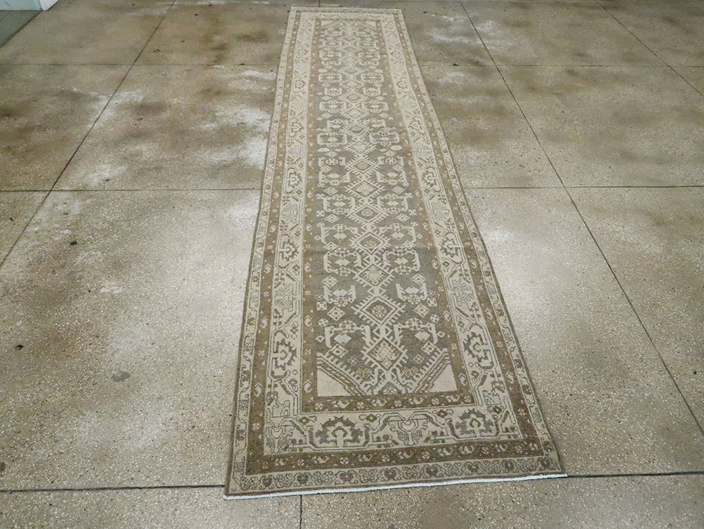 Vintage Persian Malayer Long Runner, No.29820 - Gss