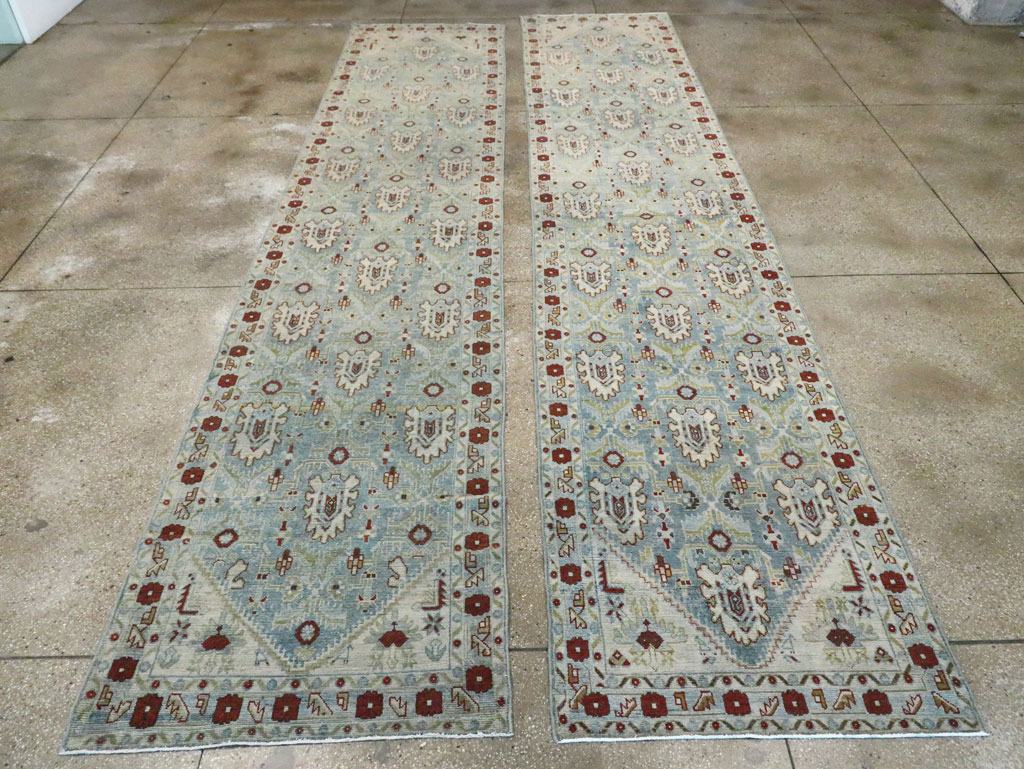 Vintage Persian Malayer Long Runner (Pair: 1 of 2), No.29823 - Gss