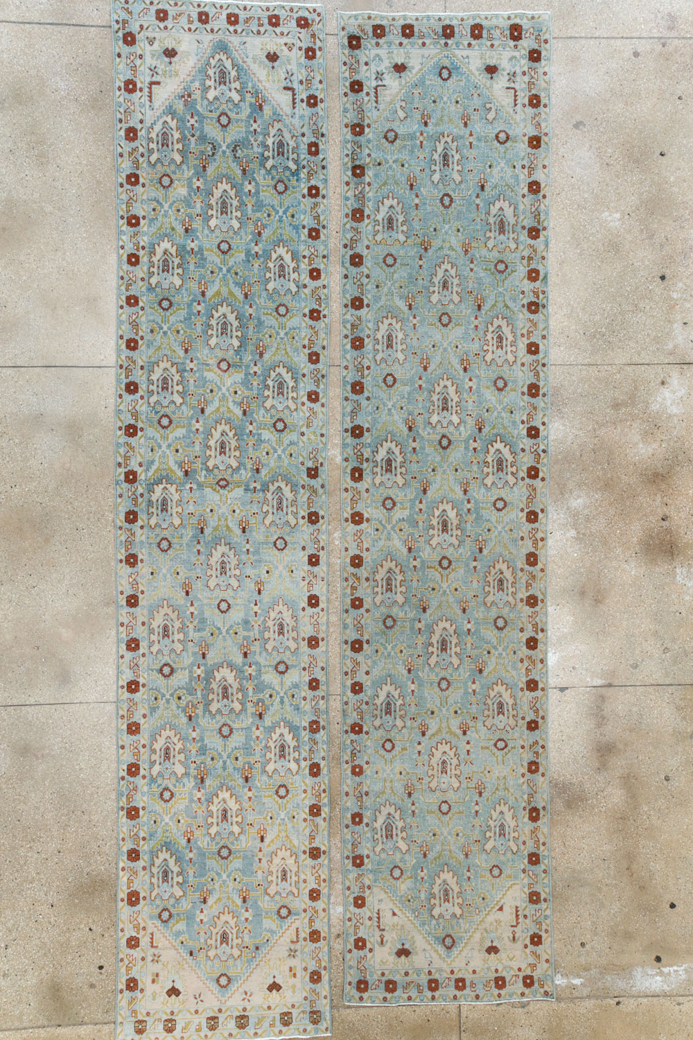 Vintage Persian Malayer Long Runner (Pair: 1 of 2), No.29823 - Gss
