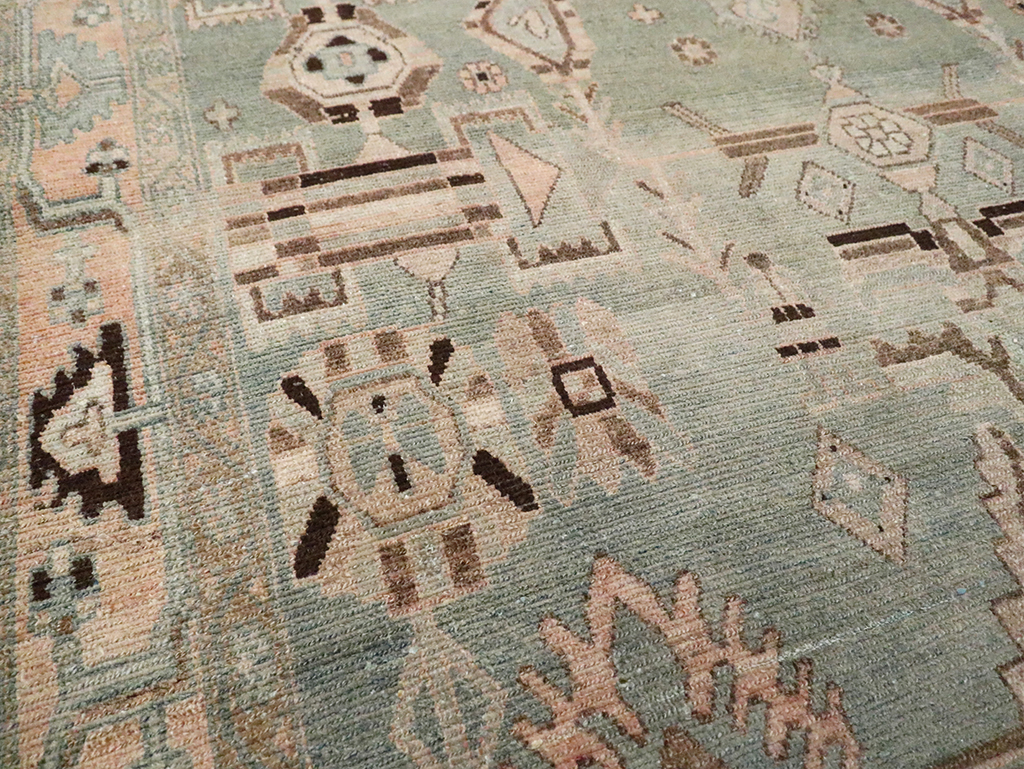 Vintage Persian Malayer Accent Rug, No.29826 - Gss
