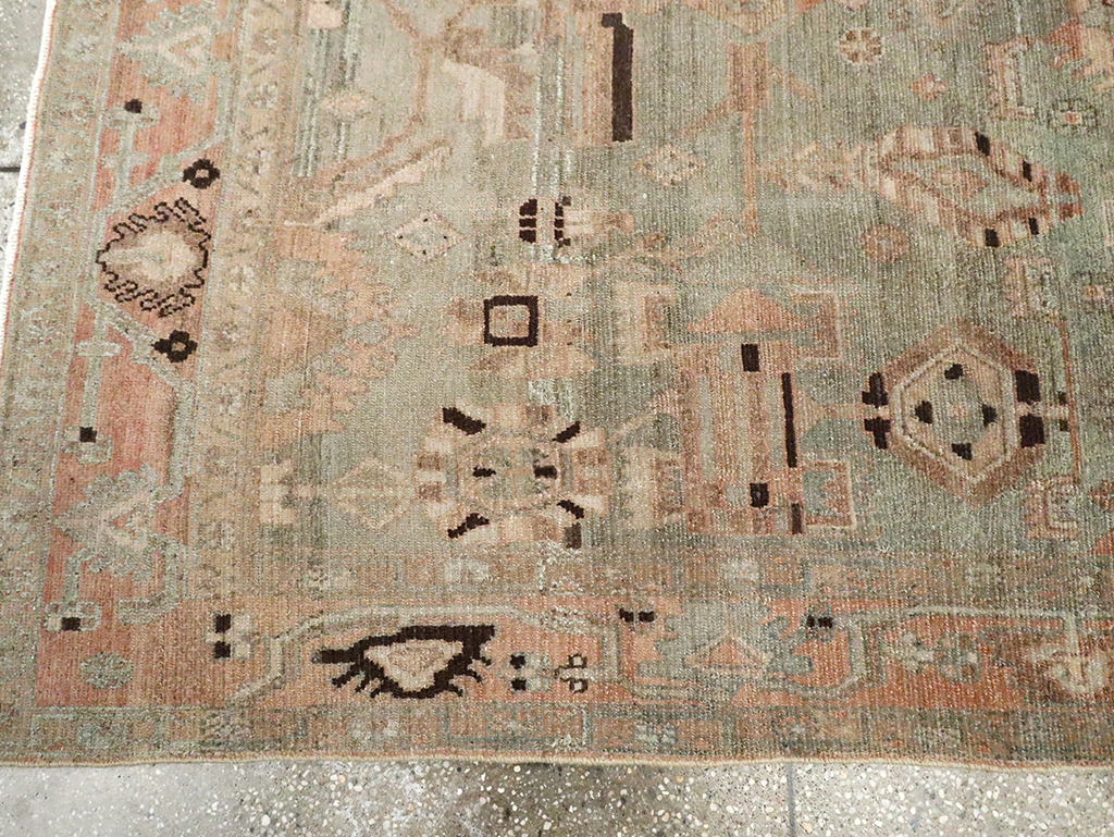 Vintage Persian Malayer Accent Rug, No.29826 - Gss