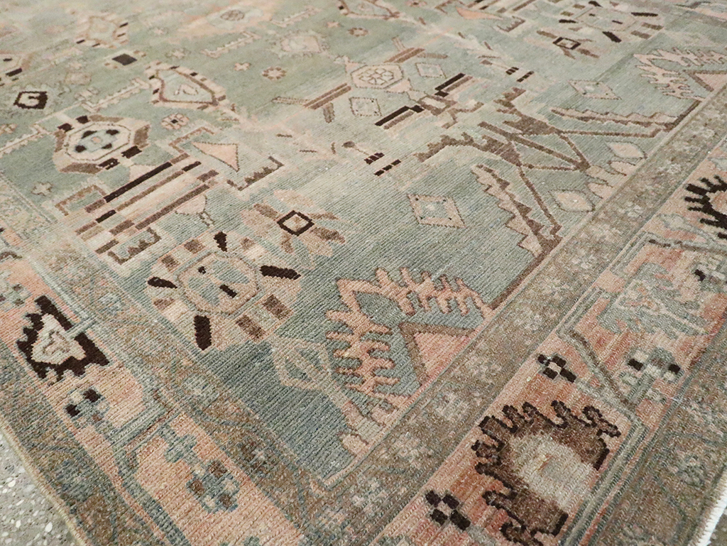 Vintage Persian Malayer Accent Rug, No.29826 - Gss