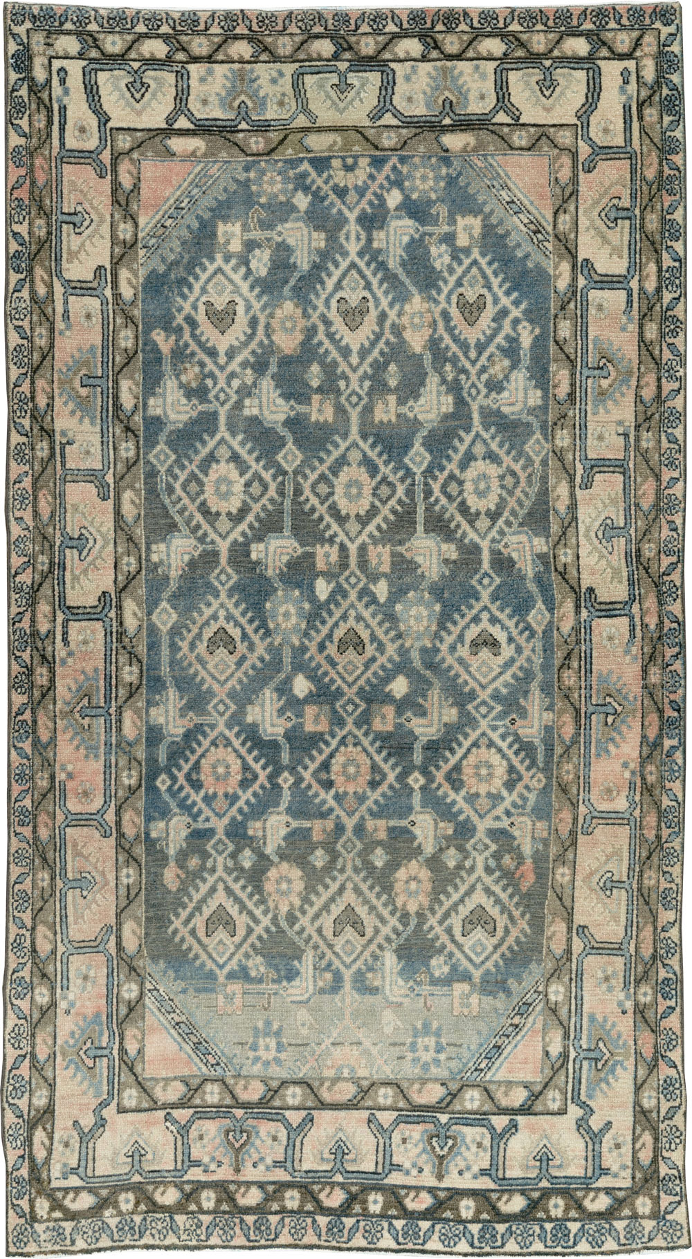 Vintage Persian Malayer Accent Rug, No.29827 - Gss