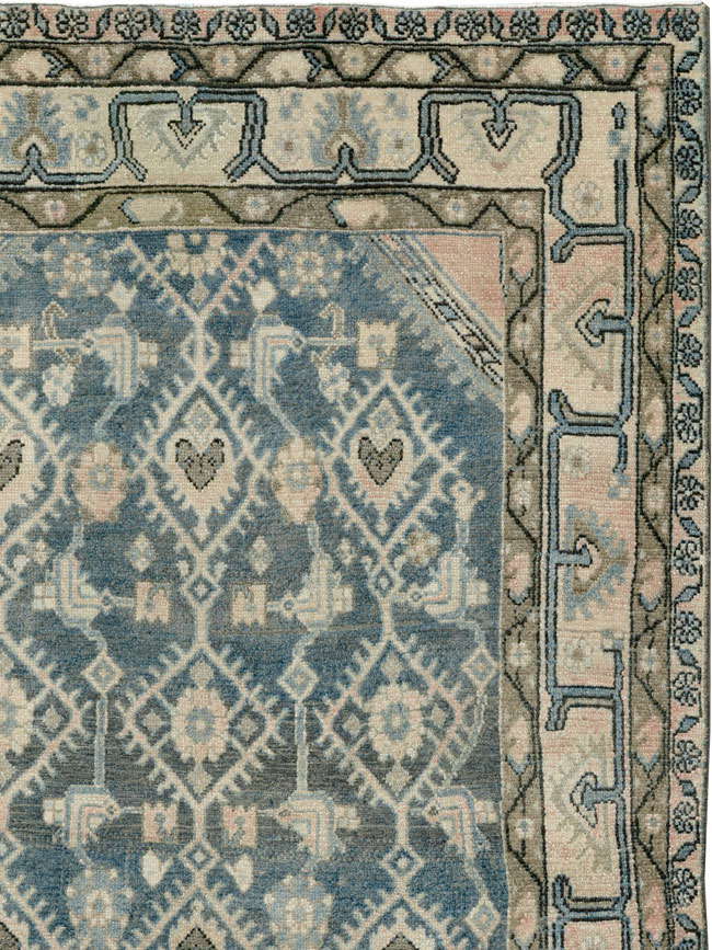 Vintage Persian Malayer Accent Rug, No.29827 - Gss