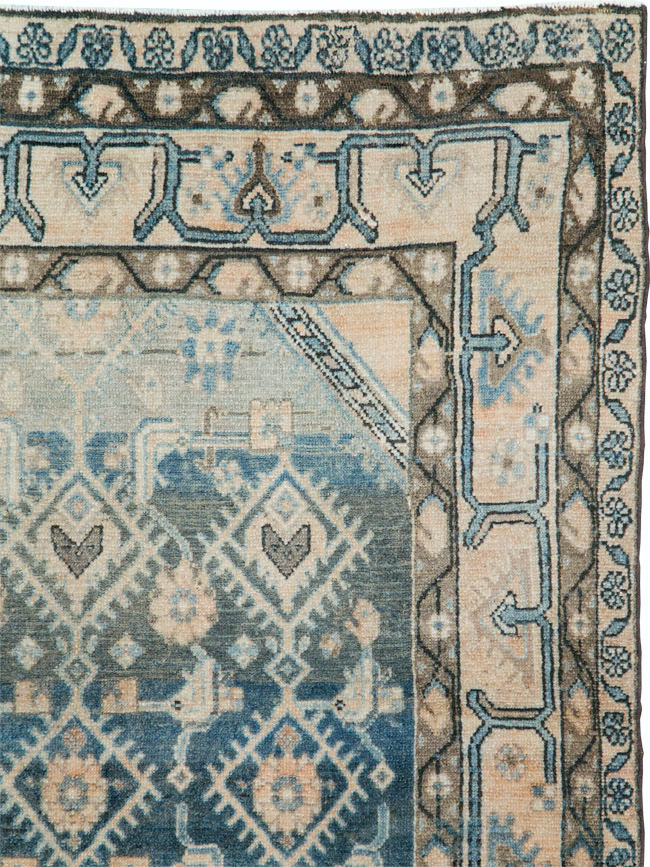 Vintage Persian Malayer Accent Rug, No.29827 - Gss