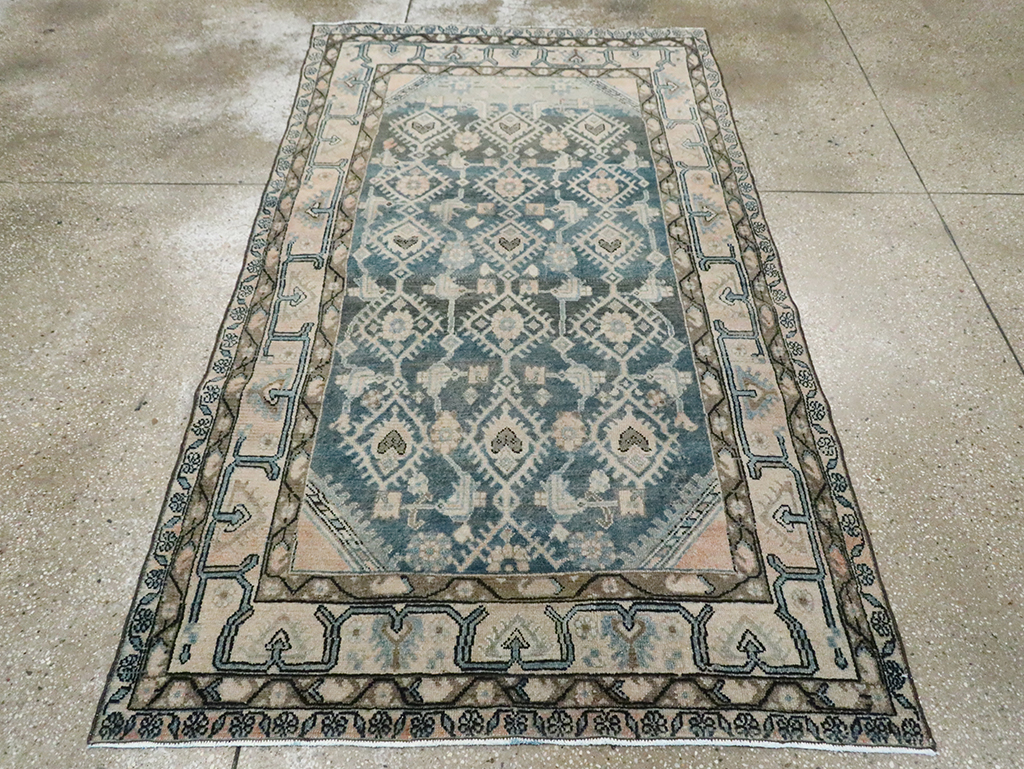 Vintage Persian Malayer Accent Rug, No.29827 - Gss