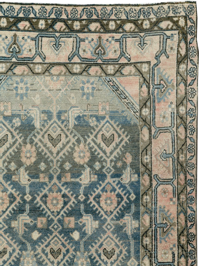 Vintage Persian Malayer Accent Rug, No.29827 - Gss